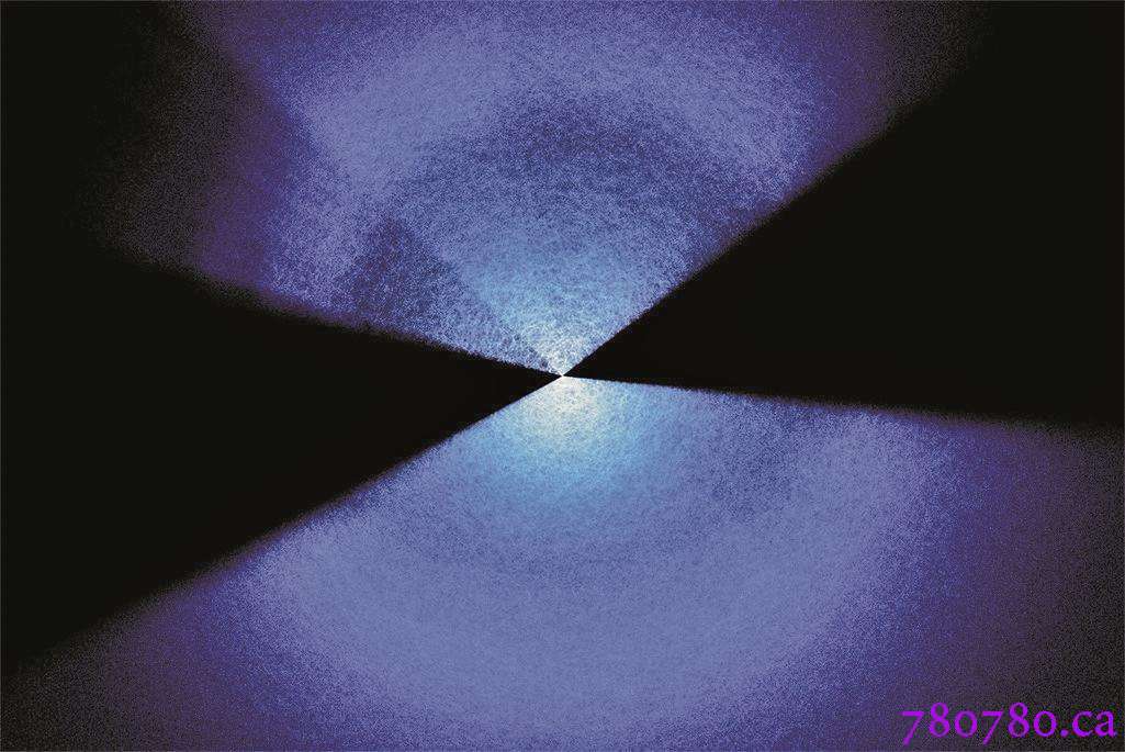 DESI项目团队绘制的三维宇宙地图，图上每个点都是一个星系。